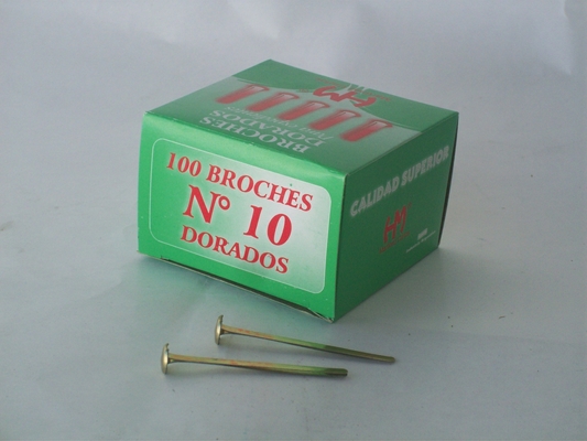 BROCHES DORADOS 55mm.N*10x100u.