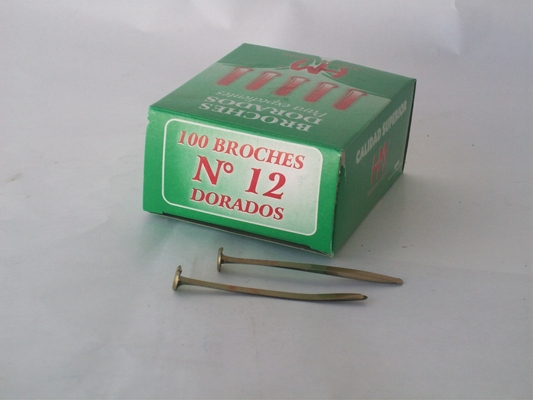 BROCHES DORADOS 65mm.N*12x100u.