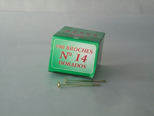 BROCHES DORADOS 75mm.N*14x100u.
