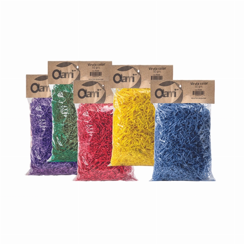 VIRUTA MADERA COLOR x50grs. OLAMI