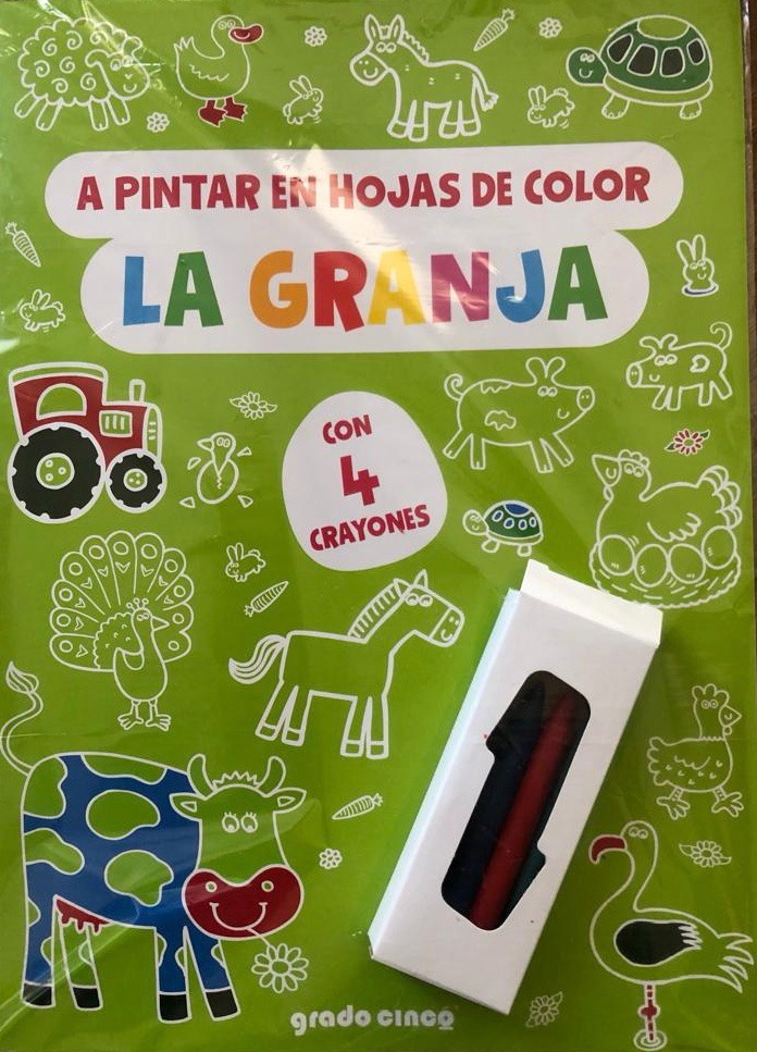 COL.A PINTAR EN HOJAS DE COLOR LA GRANJA