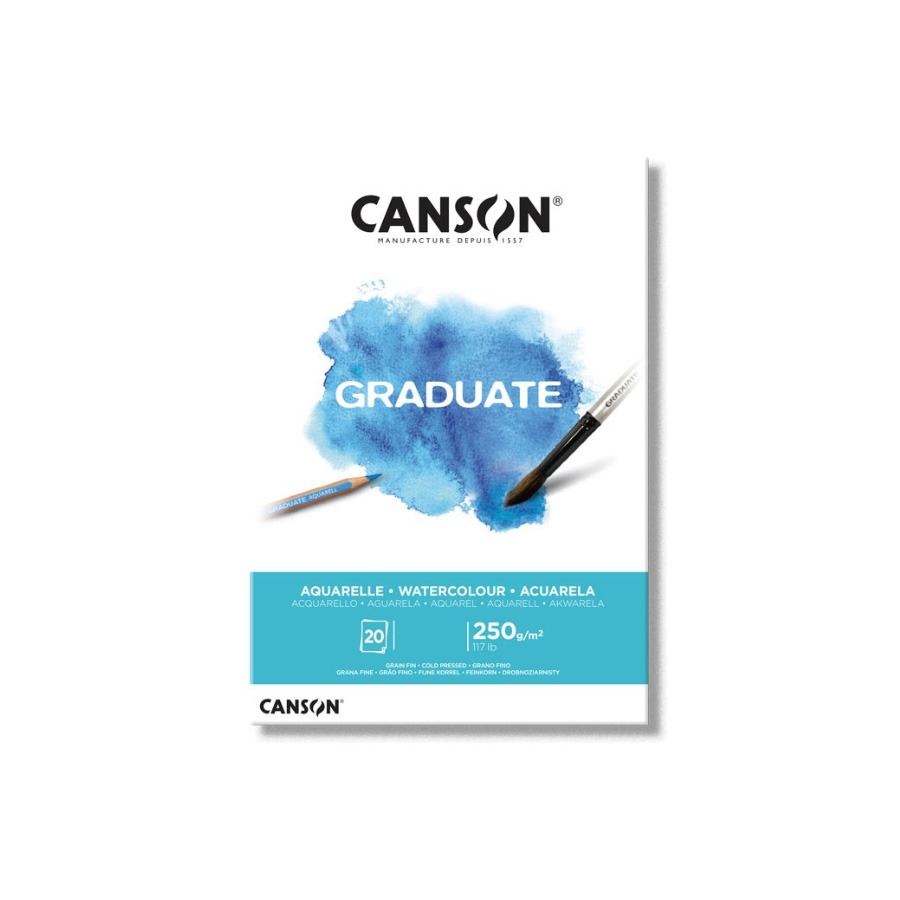BLOCK A-4 P/ACUARELA 20hjs 250grs. CANSON