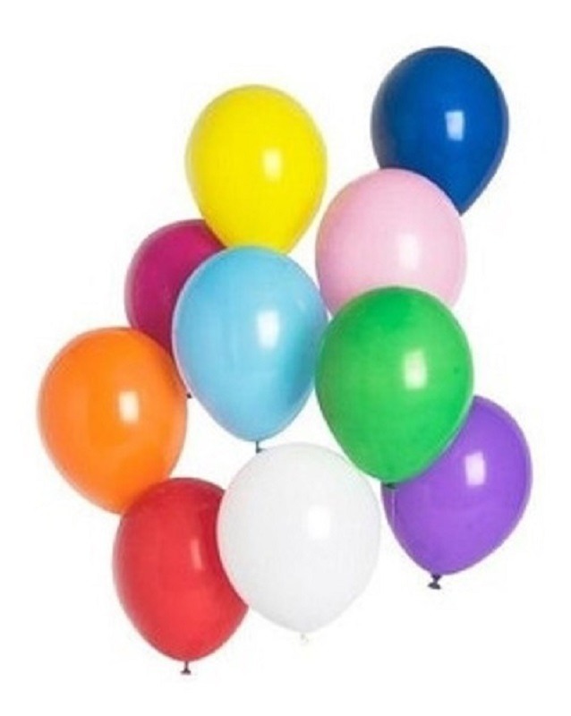 GLOBOS LISOS STANDAR 10* x50u.SURTIDOS