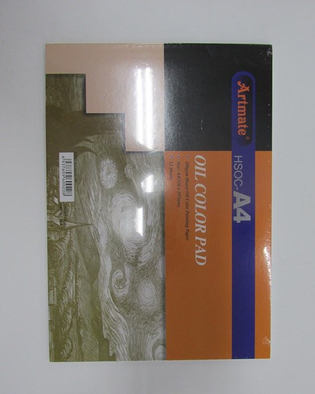 BLOCK A4 P/OLEO 200gr.12hj.ARTMATE