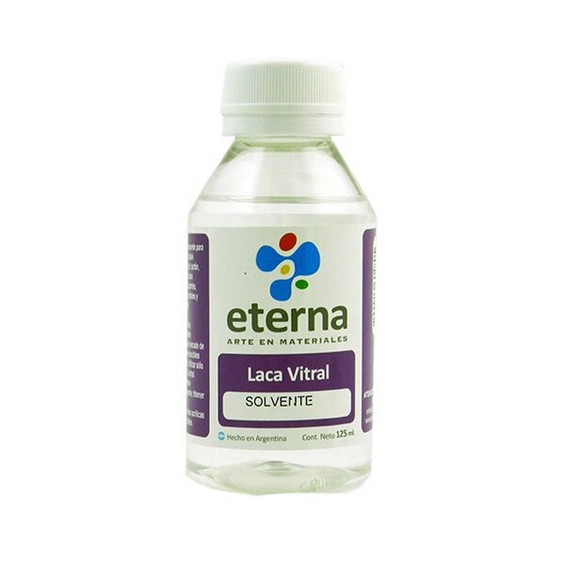 LACA VITRAL  SOLVENTE 125cc.ETERNA