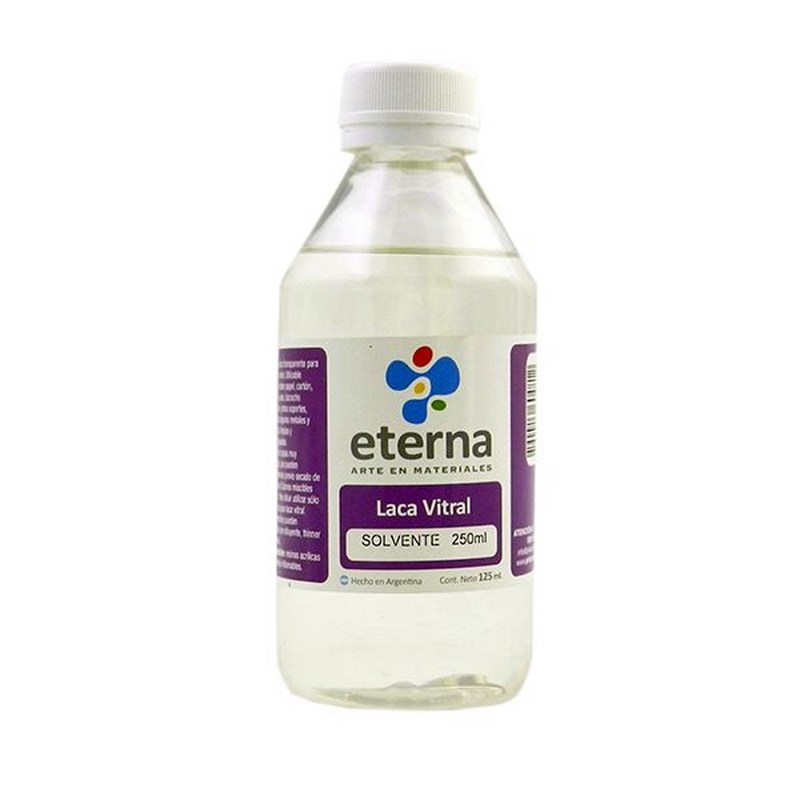 LACA VITRAL  SOLVENTE 250cc.ETERNA