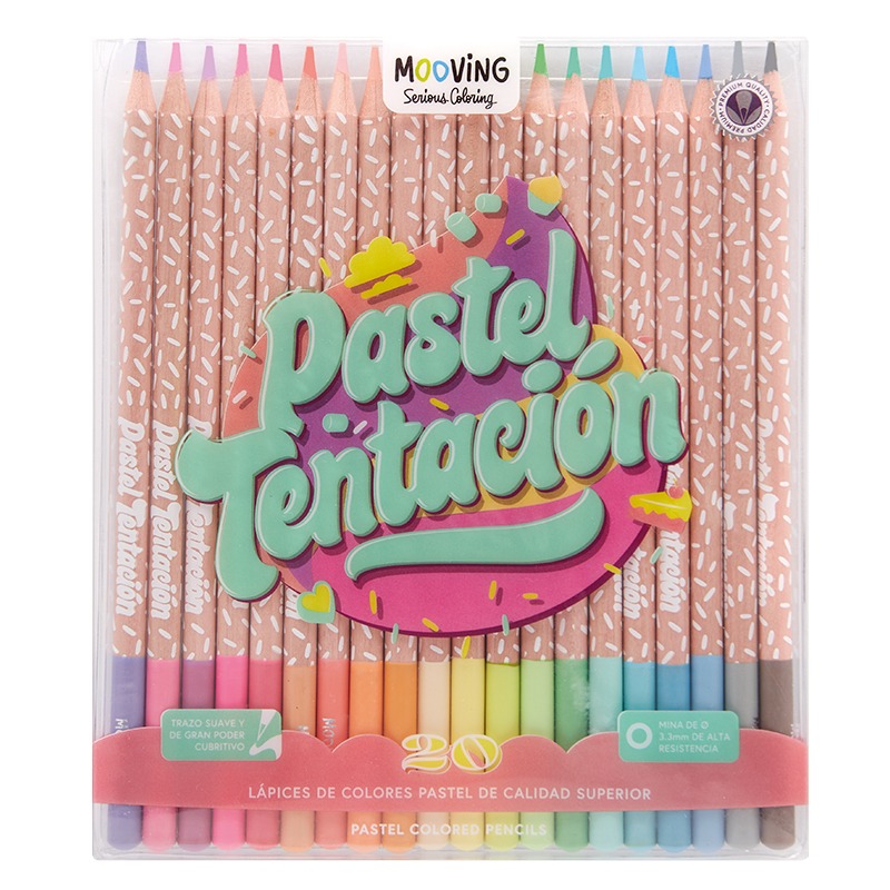 LAP.COLORES x20u.LARGOS PASTEL COLORING