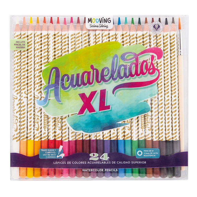 LAP.COLORES x24u.ACUARELABLES COLORING
