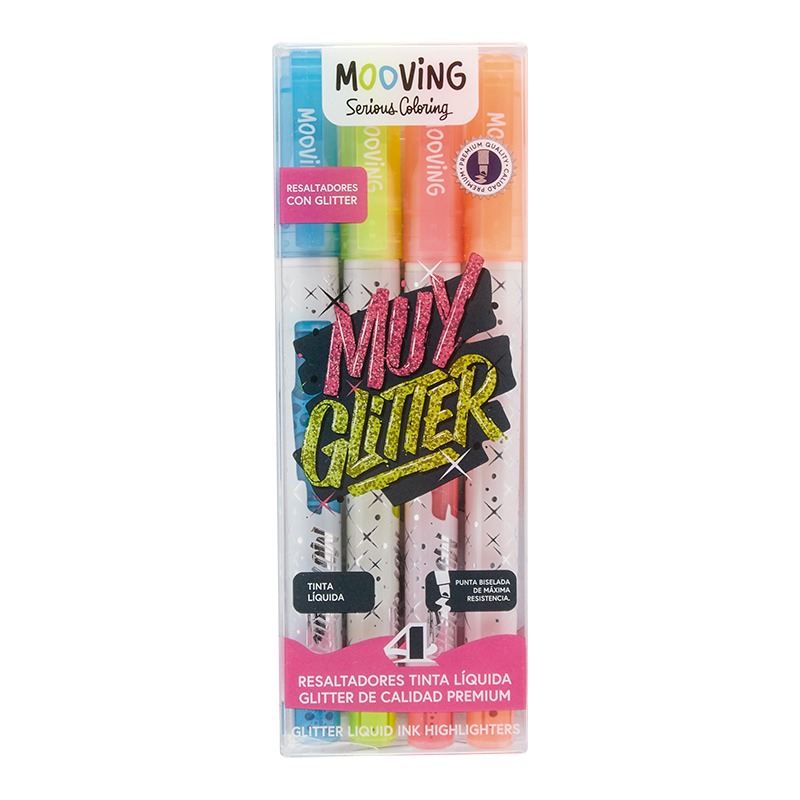 RESALT.GRUESO P/CHATA x4u. GLITTER COLORING