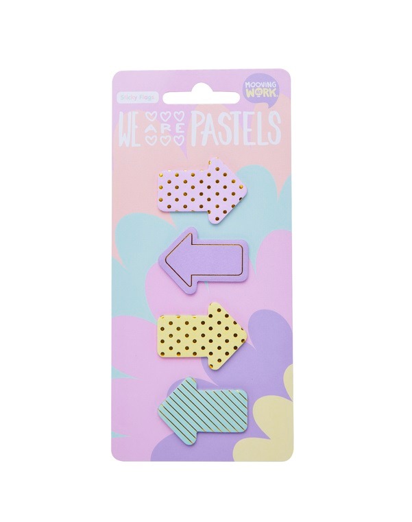 NOTA ADH.BANDERITAS FLECHAS 4u.PASTEL