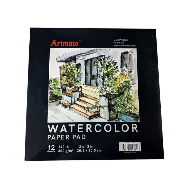 BLOCK 30x30 P/ACUARELA 12hjs. ARTMATE