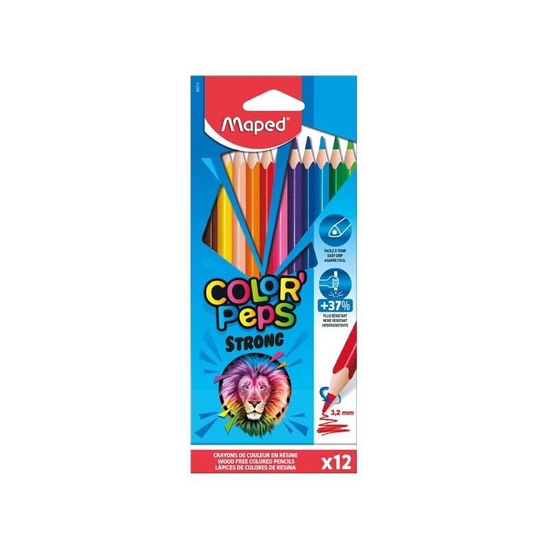 LAP.COLORES x12u.LARGOS MAPED