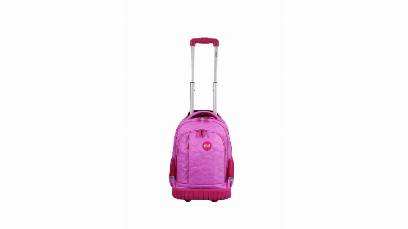 MOCHILA C/ CARRO B/GOMA. AZUL/VIOL. ELF