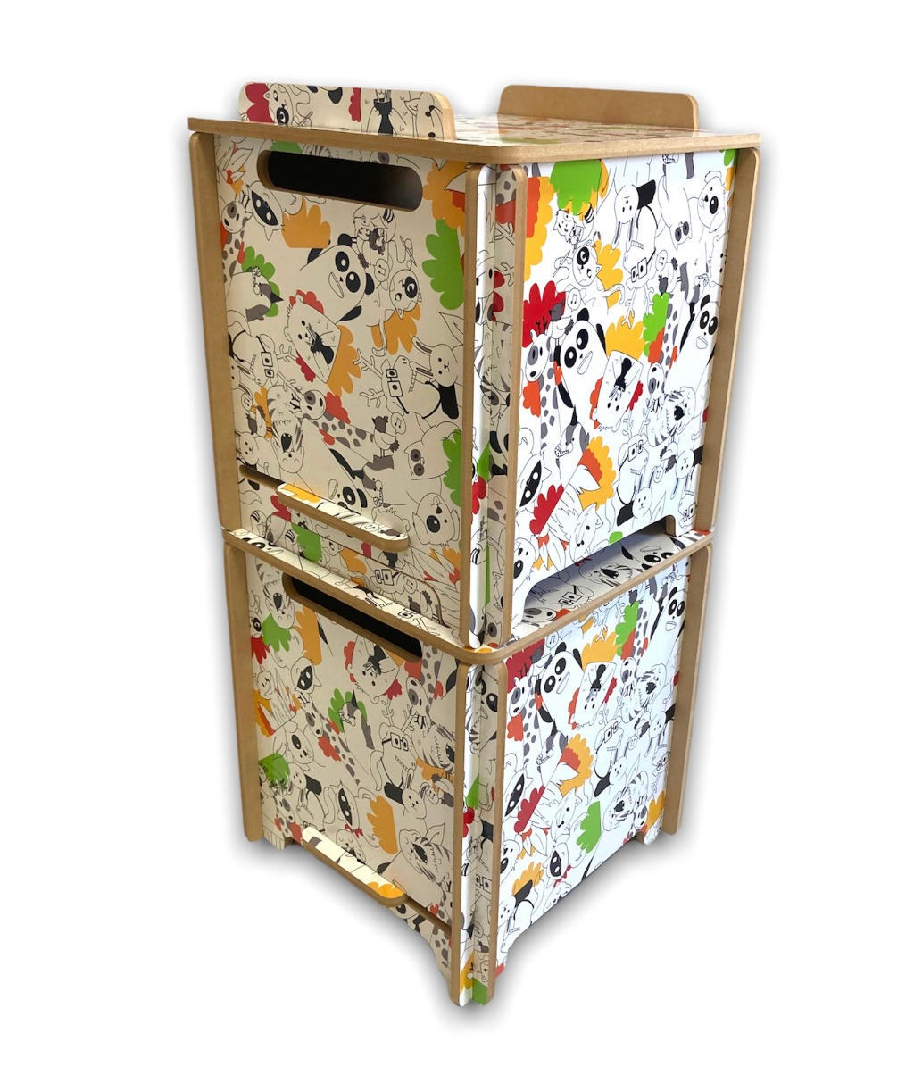 CAJON APILABLE ESTAMPADO GDE.INFANTIL