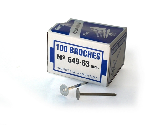 BROCHES BINDER N*649-63mm.x100u.