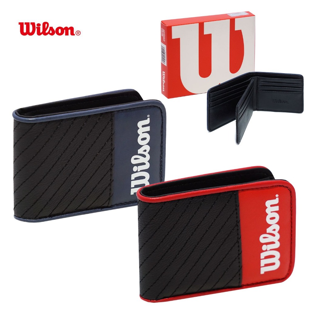 BILLETERA C/DIVISIONES BLUE/RED WILSON