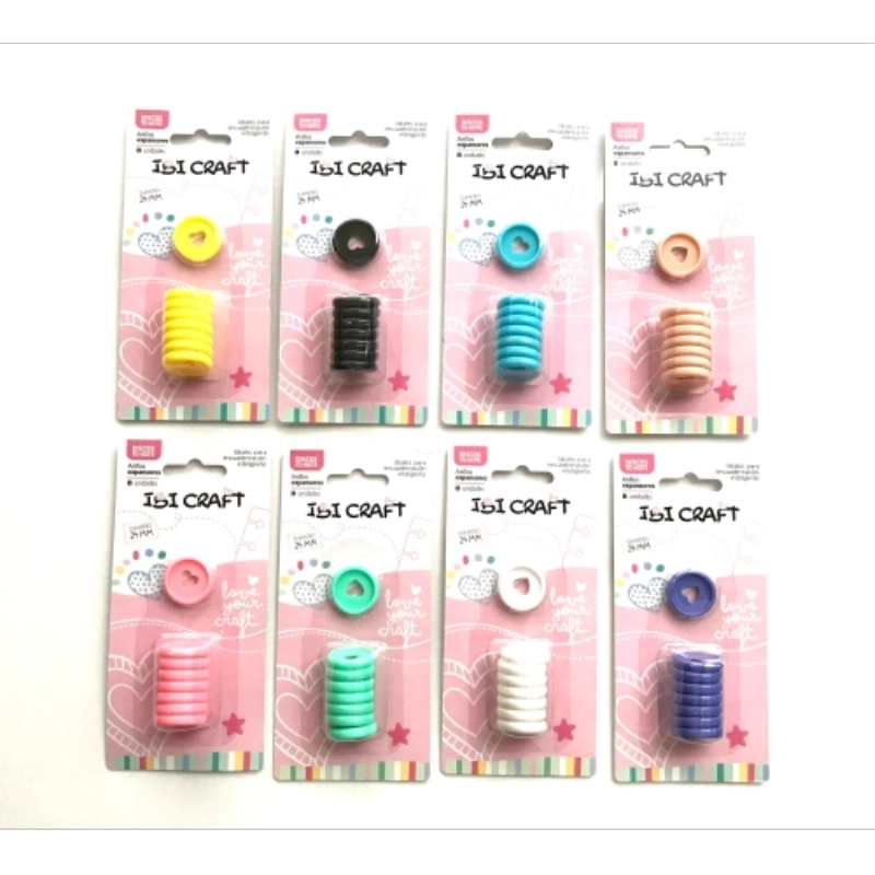 ANILLOS DE EXPANSION 24mm.x8u. CORAZON CEL.P