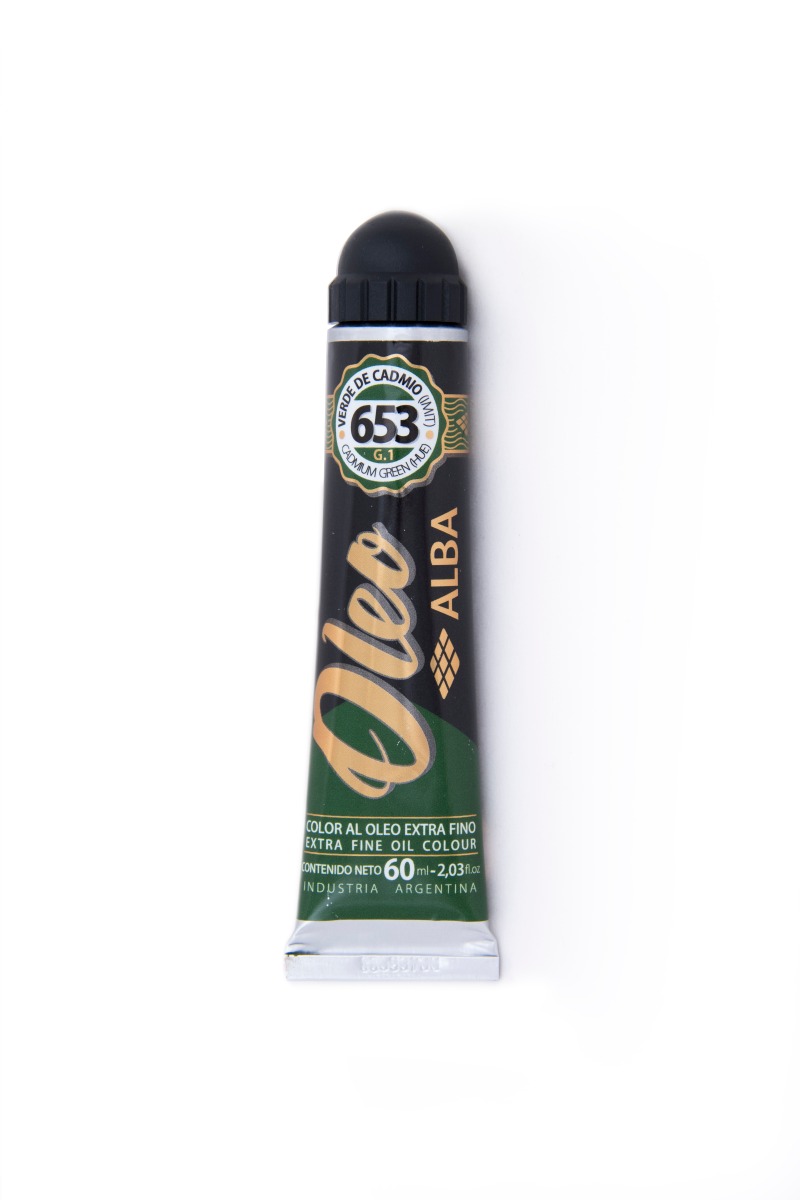 OLEO 60cc.VERDE CADMIO IMIT.ALBA
