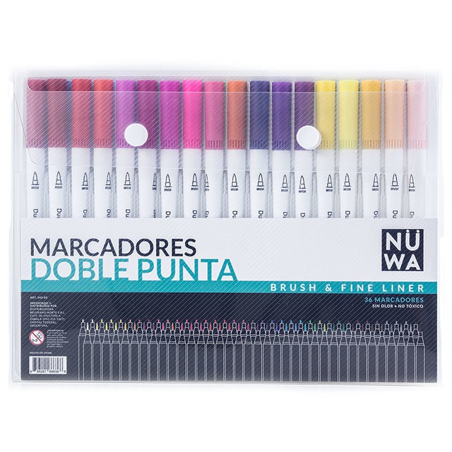 MARC.x36u. DOBLE PUNTA PINCEL y MICRO