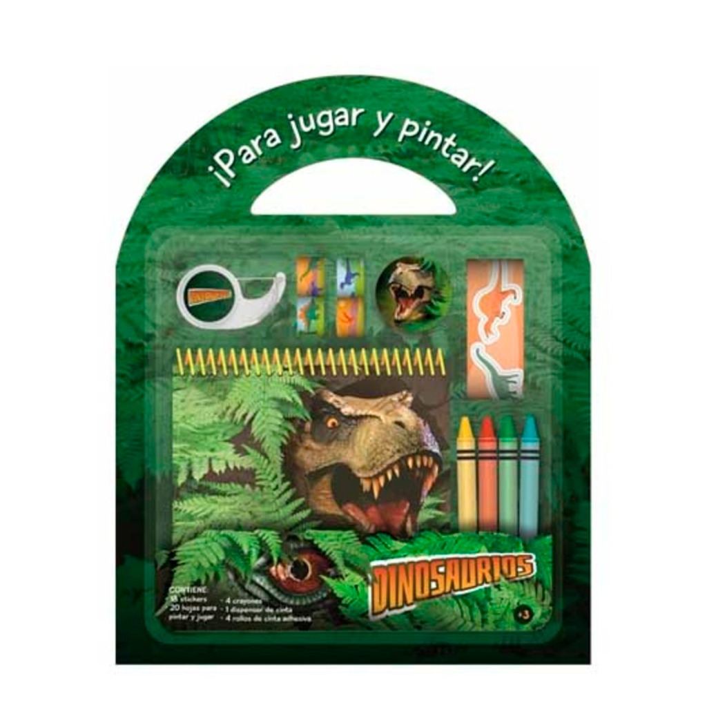 SET DE ARTE P/JUGAR Y PINTAR DINOSAURIOS