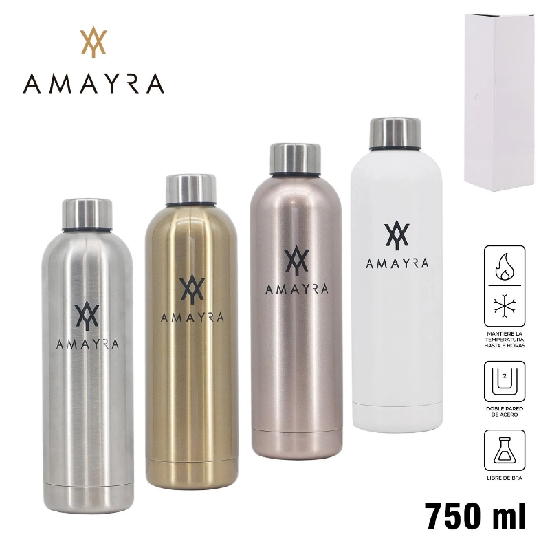 BOTELLA AC.INOX.750ml.METALICA AMAYRA