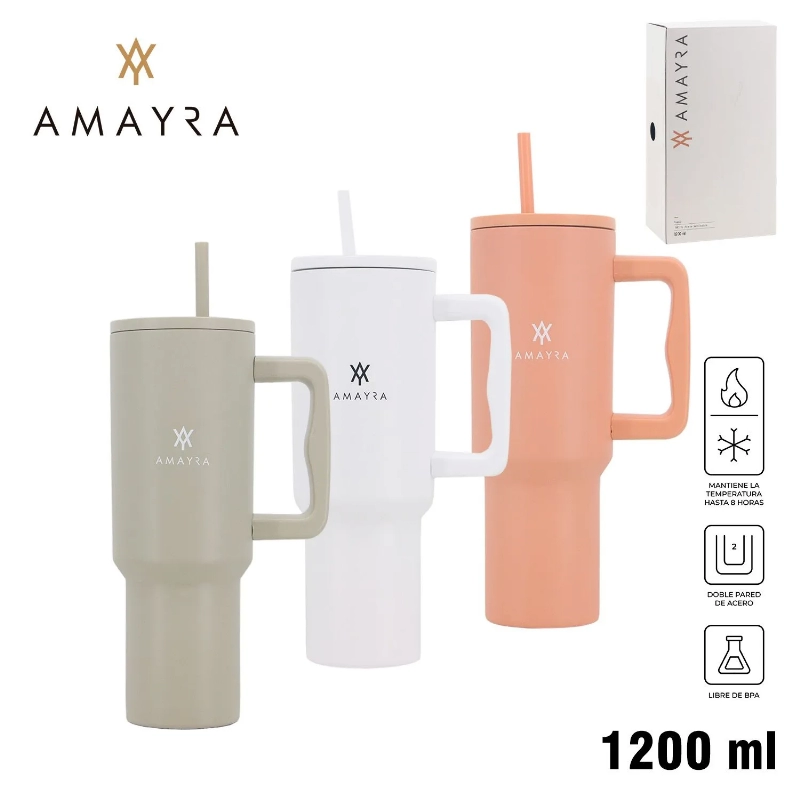 VASO TERMICO 1200ml. C/TAPA AMAYRA