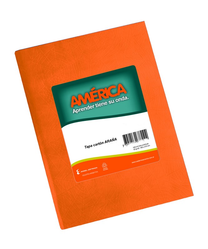CUAD.T/DURA 42HR.NARANJA AMERICA