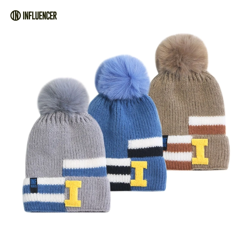 GORRO TEJIDO LISOS C/RAYA I INFLUENCER KIDS