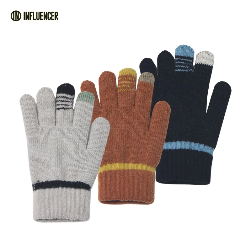 GUANTES TEJIDO LISOS INFLUENCER KIDS