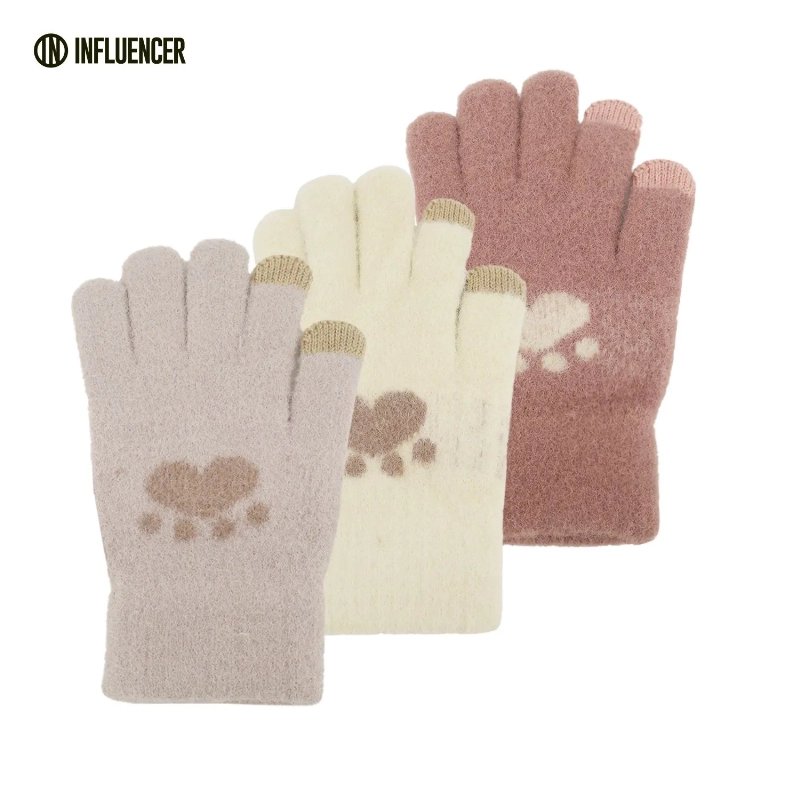 GUANTES TEJIDO LISOS PATITA INFLUENCER KIDS