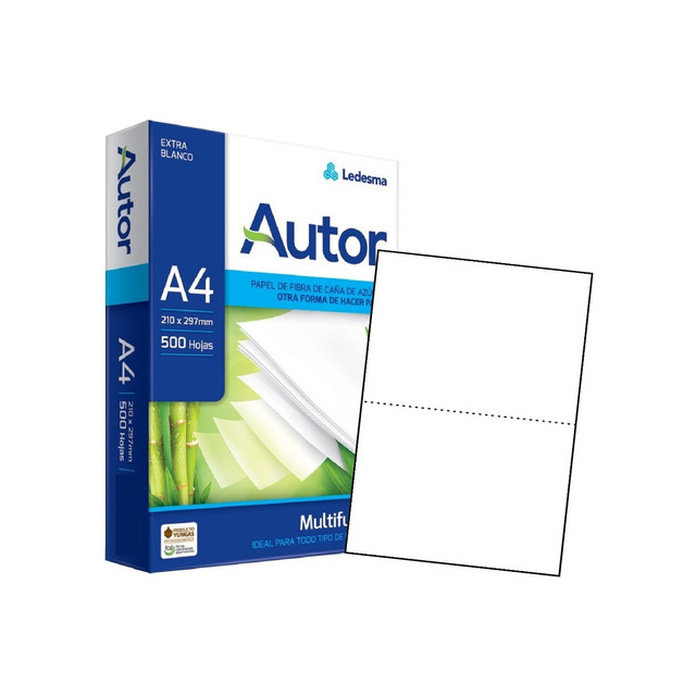 AUTOR*RESMA A4 75grs. PLECA 6  21x29.7