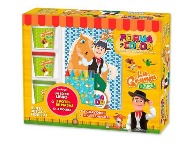 CAJA FORMA y COLOR+ LIBRO PINTAR N*5 GRANJA