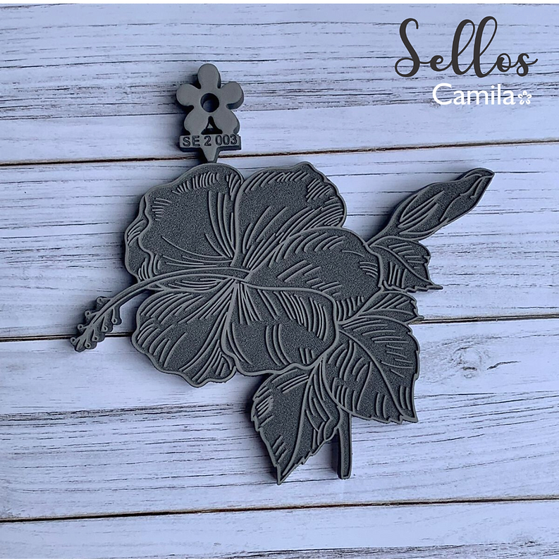 SELLO DECORATIVO FLOR HAWAIANA 