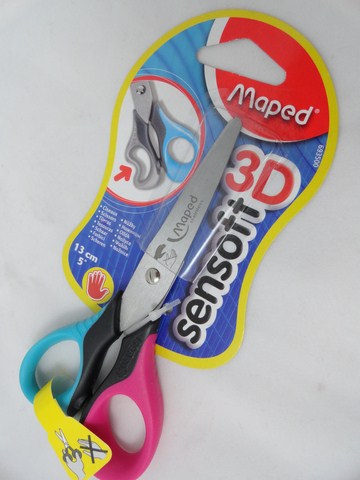 TIJERA 13.5cm.SENSOFT P/ZURDOS MAPED