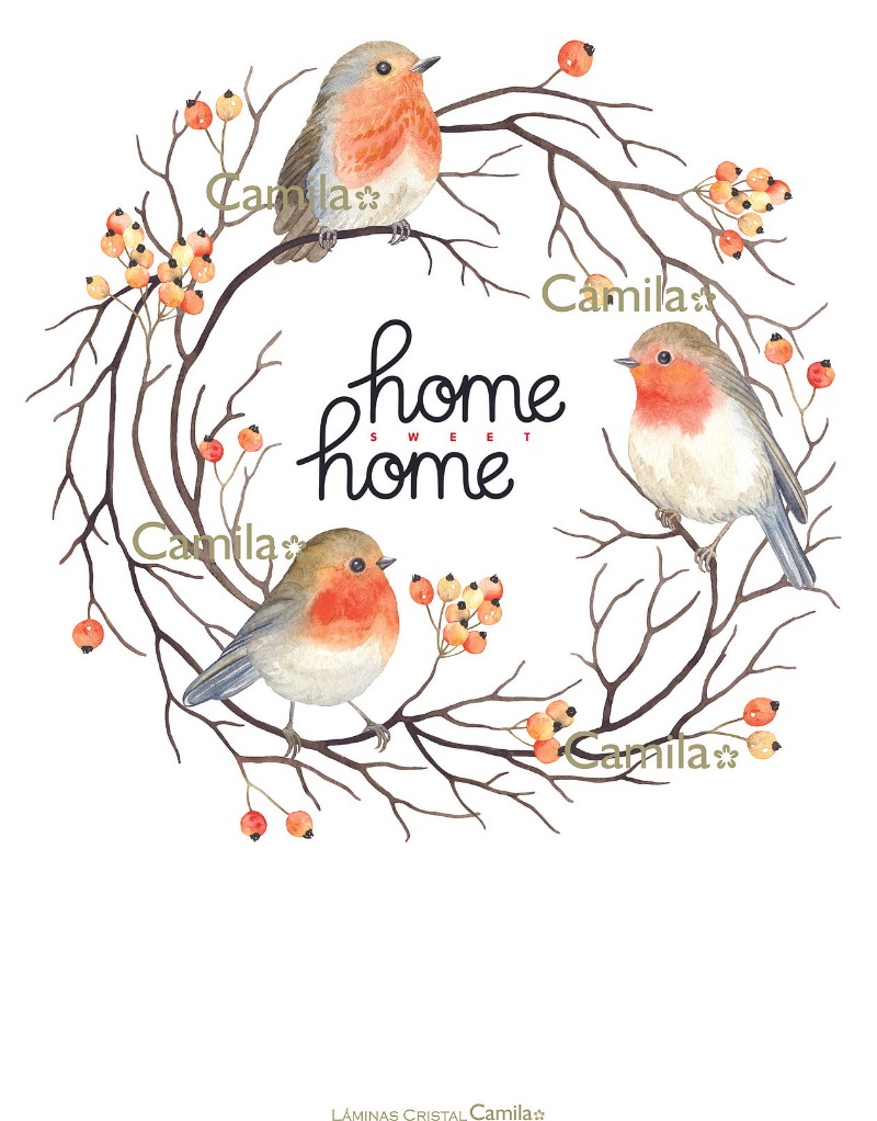 LAMINAS P/DECOUPAGE.CRISTALx1u.CAMILA