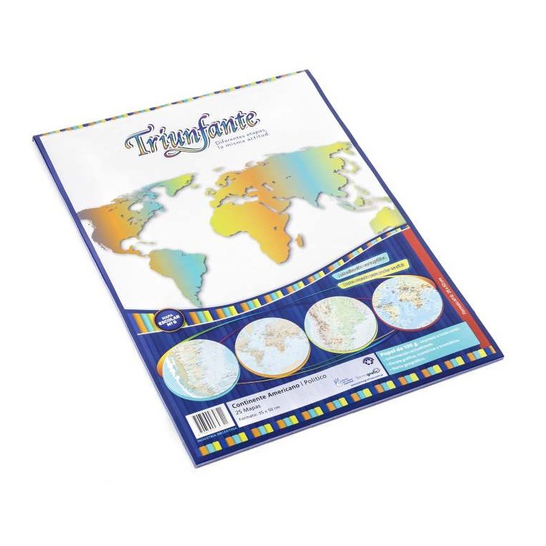 MAPA ESCOLAR CROMO N*6 x25u.