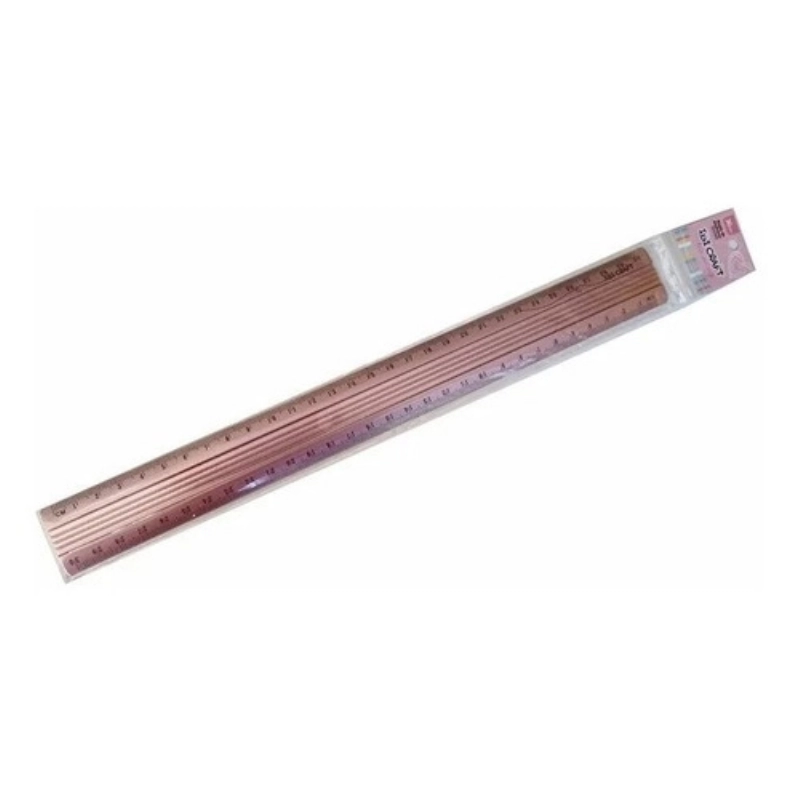 REGLA ACERO INOX.30cm. GRADUADA ROSA