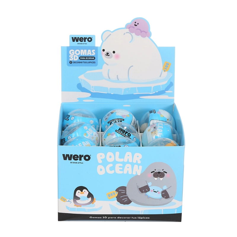 GOMA DE LAPIZ 3D Y P/DECO POLAR OCEAN