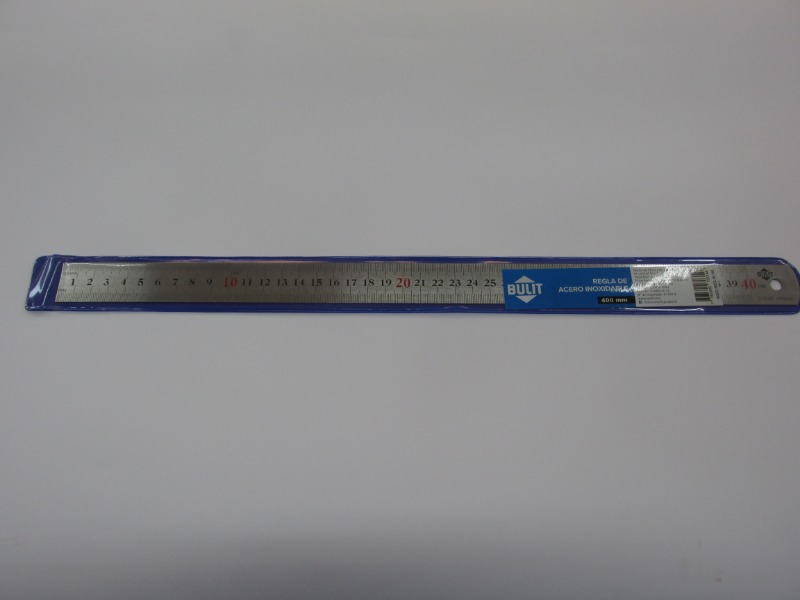 REGLA ACERO INOX. 40cm. SUPRABOND