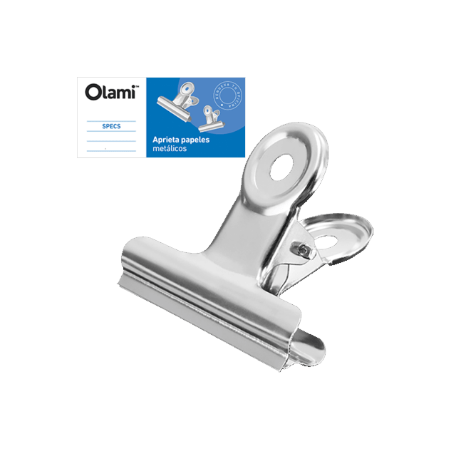 APRIETA PAPELES CROMADO 75mm OLAMI