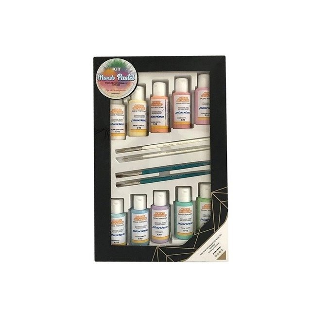 SET MDO.PASTEL C/ACRILICO Y PINCELES