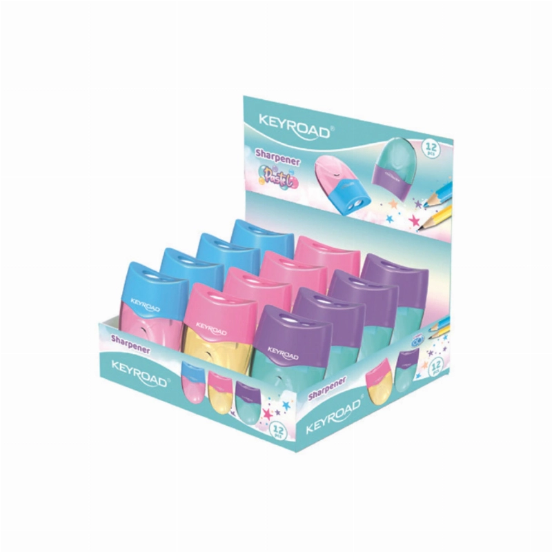 SACAP.PLASTICO PASTEL  2  ORIF. C/TAPA KEYROAD