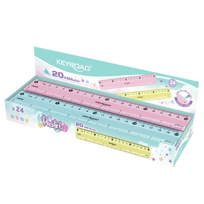 REGLA 20CM. ESCOLAR PASTEL KEYROAD