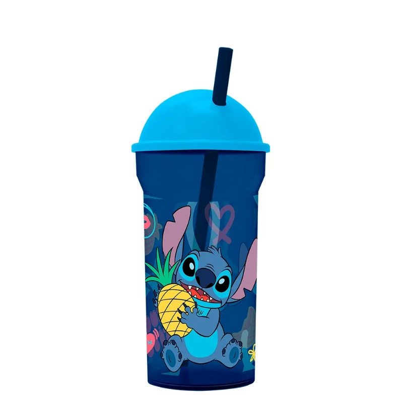 VASO 460ml.C/TAPAyPICO STITCH