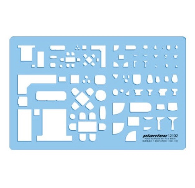 PLANTILLA DE MUEBLES/SANITARIOS 1:100/1:50 PLANTEC