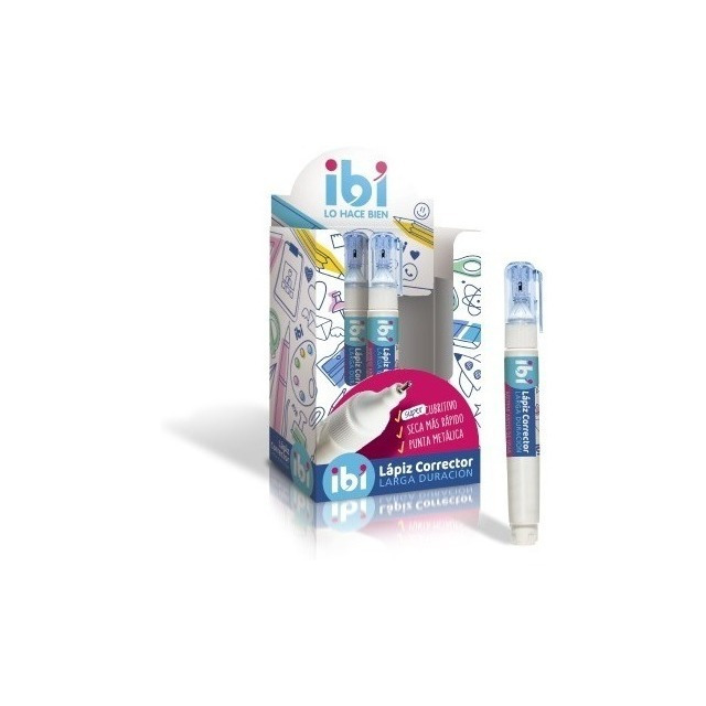 LAPIZ CORRECTOR 5ml. IBI PUNTA METAL