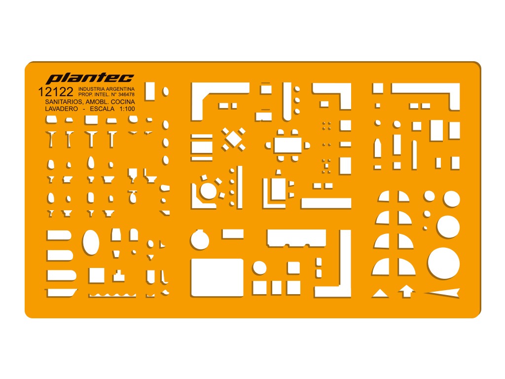 PLANTILLA DE SANIT./COC./LAV. 1:100 PLANTEC