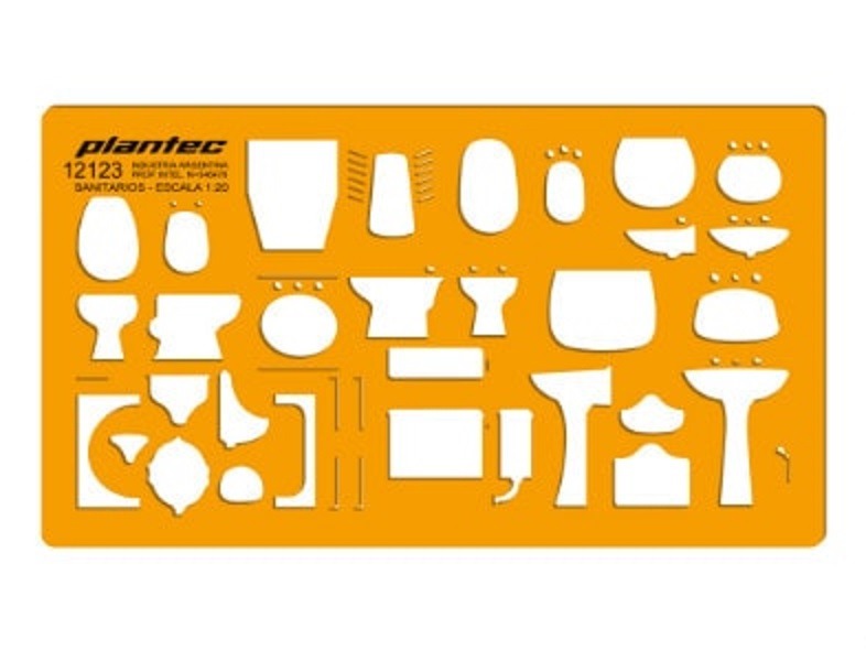 PLANTILLA DE SANITARIOS 1:20 PLANTEC