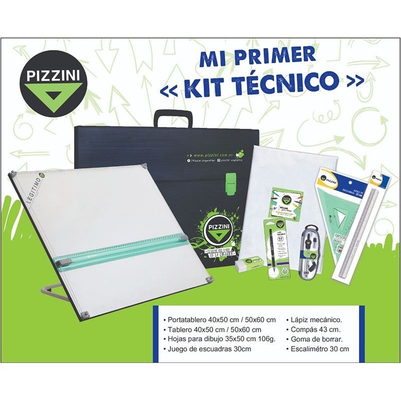 TABLERO 40x50.C/PARAL-ATRIL REG.yVALIJA PIZ