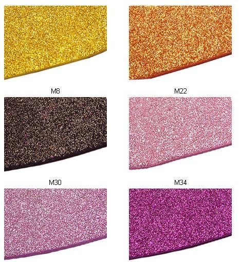 GOMA EVA A4 x2mm. GLITTER X HJ. IBI